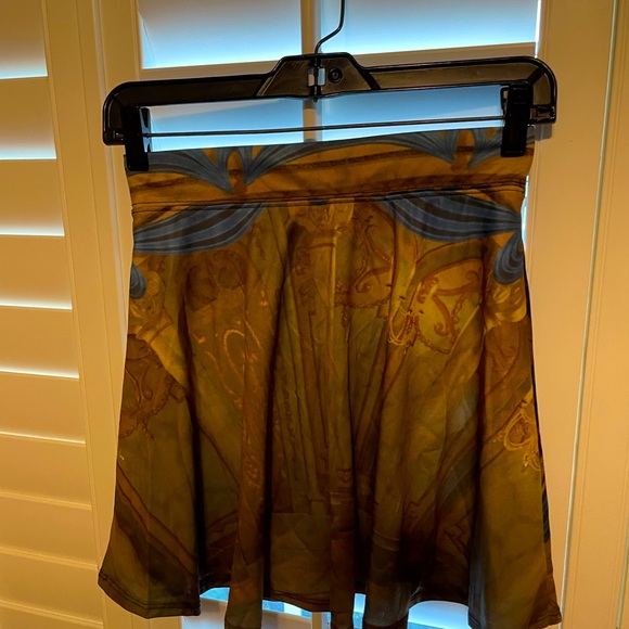 Disney Beauty And The Beast Mini Swing Stretch Skirt Graphic - Picture 2 of 5